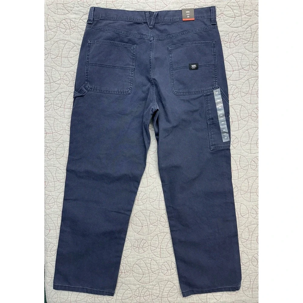 Vans Drill Chore Carpenter Pants Dress Blues Loose / Mens 36 Regular